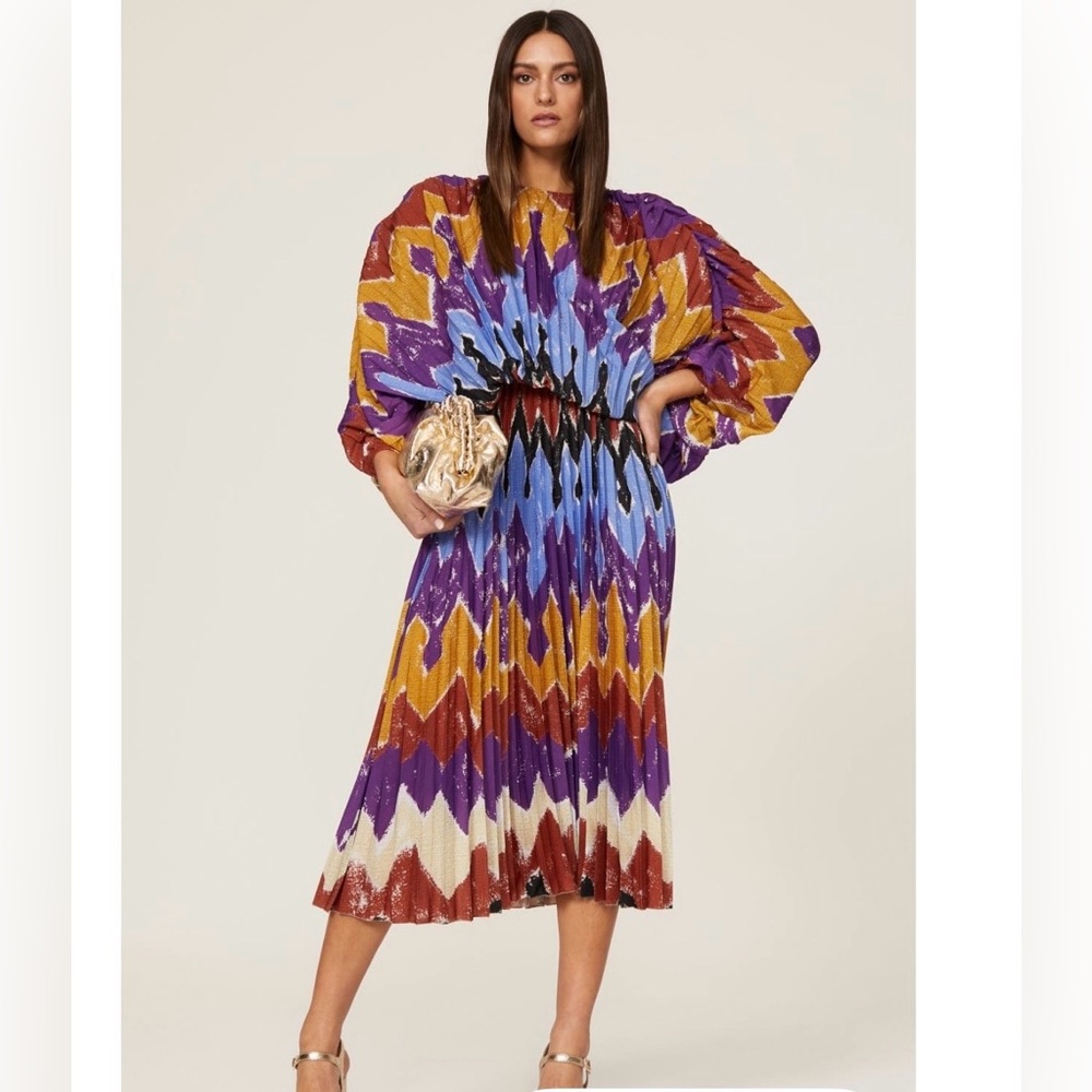 Stella Jean tie dye blouson dress sz IT 38